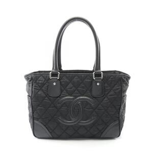 Chanel Paris York Tote Bag Leather Black